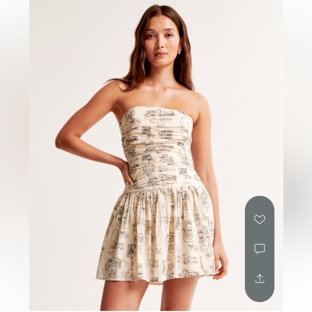 Abercrombie drop waist mini dress